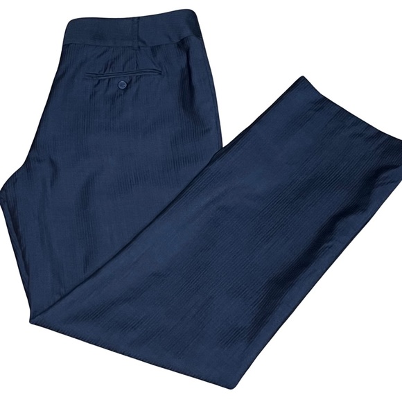 Loft Marisa fit Gray Wool Lined Straight Leg Dress Pants Size 10 Fully Lined - Picture 1 of 6